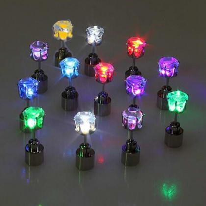Awesome Idea Led Light Stud Earring For Night..