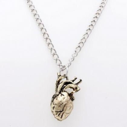 Awesome 3d Heart Pendant Necklace Gift For..